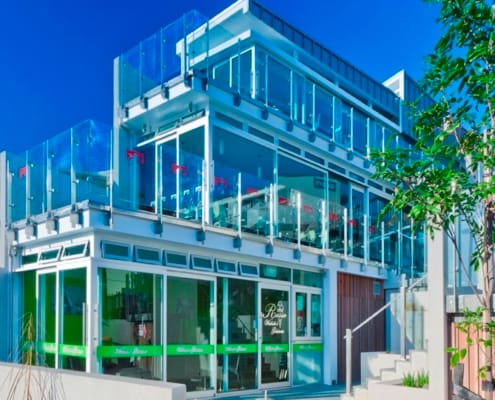 Retail complex built by Whelan Building on Waiheke Island