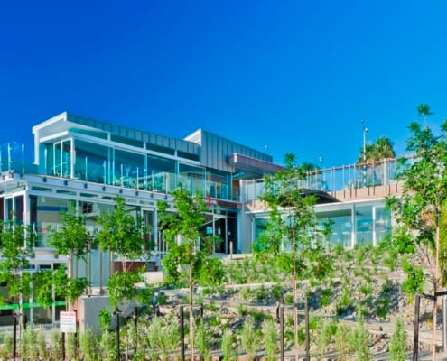 Retail complex built by Whelan Building on Waiheke Island